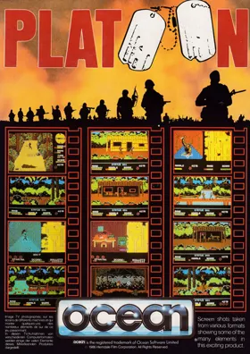 Platoon (UK) (1988) (Trainer) box cover back
